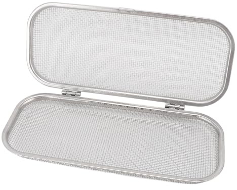 Rectangular Dishwasher Utensil Basket, Mesh Stainless Steel Dishwasher Chopstick Basket Utensil Drying Holder for Home Kitchens Restaurant (S)