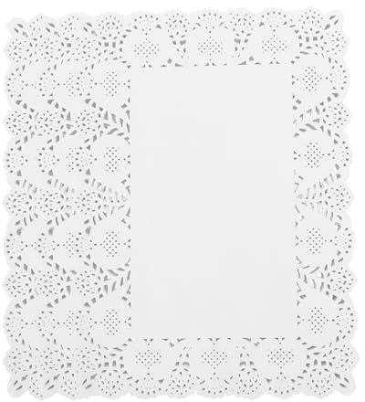 Alipis Napperons En Dentelle Rectangulaires Blancs 170 Feuilles 19x26 Cm Papier Décoratif Pour Gâteaux Et Desserts Utilisation Cuisine Élégance Pour Et Anniversaires