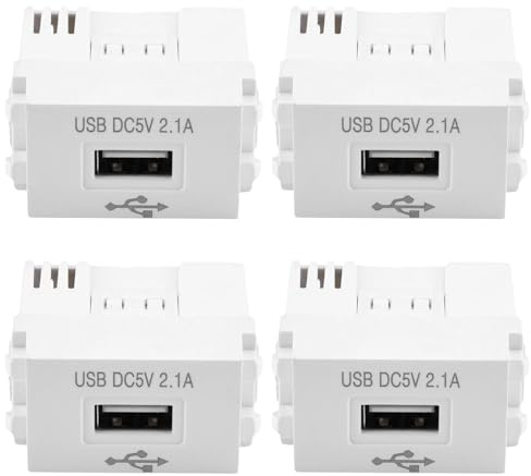 4 Stück USB Stromversorgungsmodul 220V auf 5V Transformator 2,1A Ladeplatine Schaltadapter Für Smartphones, Tablets & USB-Geräte