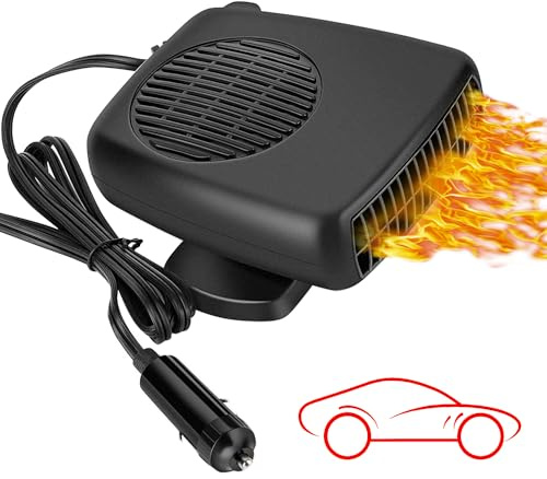 Showvigor New 2025 Portable Car Heater Fast Demisting Defroster, 12V 150W Automobile Heater Can Heat Rapidly in 60 Seconds with Heating & Cooling & Air Purify, Car Fan Windshield Defroster