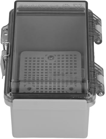 Yctze Jonction électrique IP67 avec Couvercle à Charnière, Boîtier en Plastique ABS 100 X 150 X 90 Mm, Comprend une Plaque de Montage et des Connecteurs et des Applications Intérieures