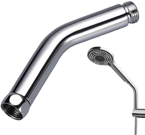 Duschkopf Verlängerung, Duscharm Verlängerung, Dusche Verlängerungsrohr aus 304 Edelstahl, 6 Zoll G1/2 Gewinde für Duschkopf Handbrause Extender für Badzimmer Badzubehör Duschzubehör