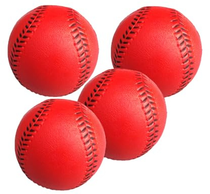 APGLSXY 4 st elastiskt PU-skum baseboll lätt vikt träning softball fitnessutrustning för inomhus utomhus fritid användning träning sport slagboll