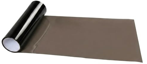 VZU 120x30cm Scheinwerfer Folie Schwarz, Selbstklebende Tönungsfolie für Auto, Transparente Vinyl-Folie für Rücklichter, Nebellichter & Scheinwerfer, Hitzebeständig & Wasserdicht