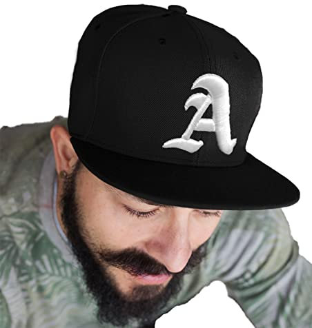 4sold Fullcap 6 Panel Baseballcap Baseball versch Snapback (Designer Baseball Cap, Herren Damen Unisex Erwachsene) Hip-Hop-Mütze, Hysteresenverschluss (F) (A)