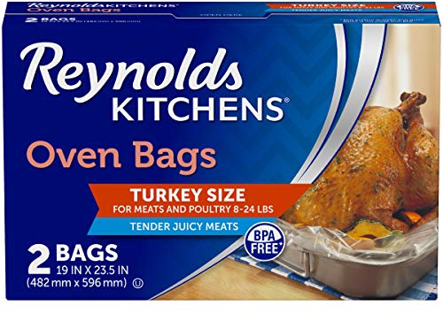 Reynolds Kitchens Turkey - Bolsas para horno (19 x 23.5 pulgadas, 2 unidades)