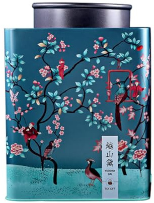 Yardwe 1 juego de lata de té, lata de caramelos, contenedor de hojas sueltas, tarro de té de metal hermético, latas de té de metal, latas de almacenamiento vacías, lata de té suelta, lata de té vacía