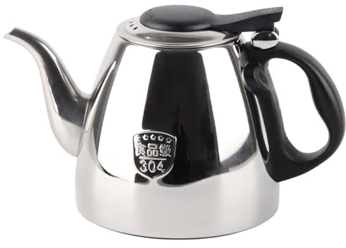 Bollitore per Teiera in Acciaio Inox Piano Cottura con Impugnatura Ergonomica per TèCaffè, Latte(1.5L), Bollitore per il Tè Coffee Cups