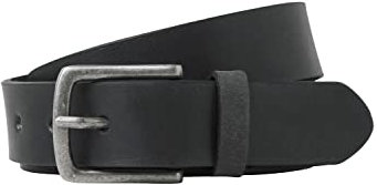 JACK & JONES Herren Jacian Leather Belt Ledergürtel 12227162 ,Schwarz ,95