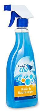 Genius Clia Kalkbadreiniger Sprühflasche für Reinigungskonzentrate 500ml gegen Kalk und Schmutz, effektive Reinigungsmittel für Badzimmer