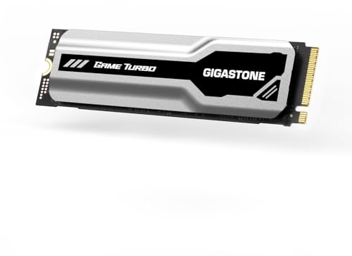 Gigastone M.2 SSD 1TB PCIe 3.0 NVMe SSD 3.400 MB/s Gioco interno Disco rigido a stato solido Turbo Velocit? Dissipatore di calore Dissipazione del calore PC Laptop Storage per giocatori Creatori di