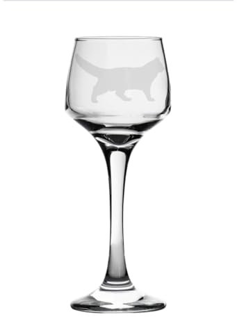 Norwegian Forest Cat Engraved Sherry Glass, Animal Gift for Women, Gift for Men