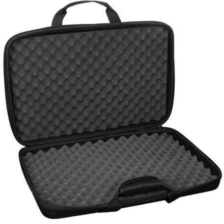 Dickly Estuche para equipos de DJ Estuche rígido Estuche para equipos de DJ Cremalleras suaves Impermeable Ligero a prueba de golpes Estuche de transporte,