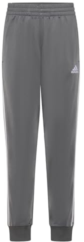 adidas Boys Iconic Tricot Jogger Training Pants, Dark Grey Five, Large