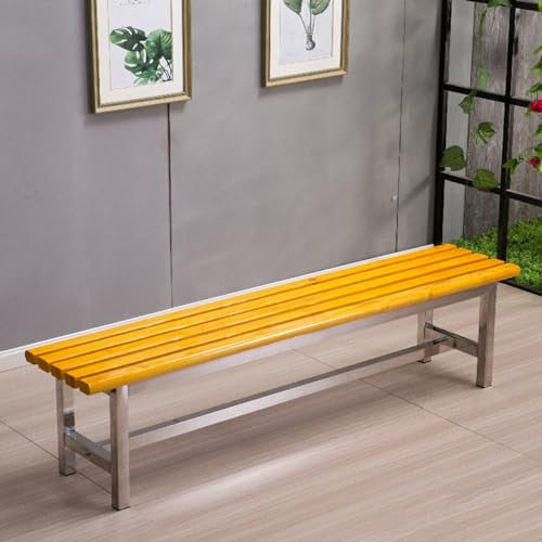 LUVEQLSIT Gartenbank im Freien Aluminium Holzbank, Guss Sitzbank Metallrahmen Patio Park Bank, Wetterfest Sitzauflagen für Parks, Einkaufszentren, Straßen und Gemeinden (Color : D, Size : 150cm/59in)
