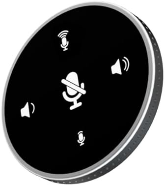 Parliky Microphone de Conférence USB Omnidirectionnel pour Ordinateur Portable et Pc, Léger et Facile à Utiliser, Alliage D'aluminium, pour Chat Vocal et Enregistrement Audio