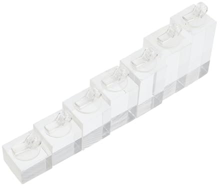DEARMAMY 7stücke Teiliges Transparentes Ringdisplay Aus Acryl Schmuckständer Für Ringe Für Schaufenster Messen Und Galerien Kompakt Und Elegant Mit Glatter Oberfläche Für Kratzschutz