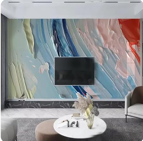 vsdhlsidgl 3D-Tapete, abstrakte Malerei, Strukturtapete, Wohnzimmer, Schlafzimmer, TV, Restaurant, Arbeitszimmer, Dekor, 3D-Wandbild, 3D, 300 x 210 cm