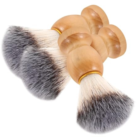 ARTSEWPLY 3stücke Teiliges Bartbürsten Für Männer Mit Weichen Borsten Handgefertigte Holzgriffe Für Bartpflege Und Gesichtsreinigung Perfektes Grooming-zubehör Für Täglichen Gebrauch