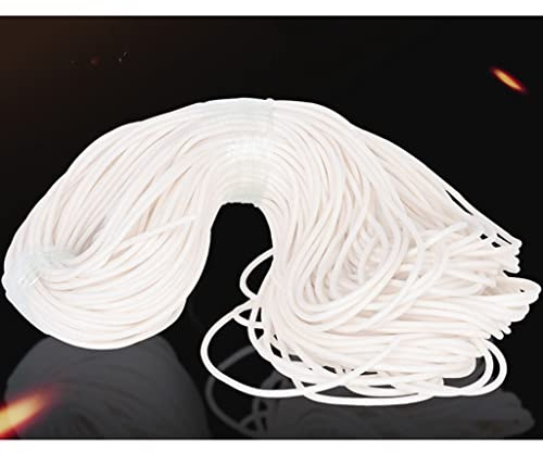 Joint d'étanchéité en mousse de caoutchouc, bande de silicone blanche de 1/1,5/2/2,5/3 mm à 10 mm, bande d'étanchéité en silicone résistante aux hautes températures, barre ronde en silicone(2.5mm 5m)