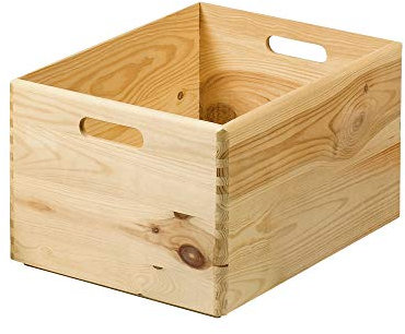 Kesper – Caja de Almacenamiento, Pino, marrón, 40 x 30 x 23 cm