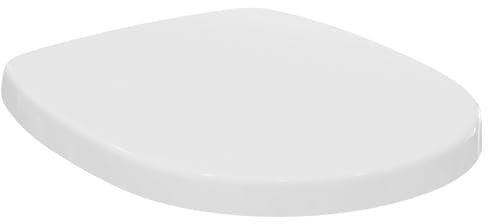 Ideal Standard Concept Toilet seat and Cover, Rounded Shape, Soft-Close seat with Quick-Release Function for Easy Cleaning, Scratch-Resistant duroplast – White (365x435x50 mm)