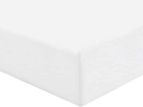 Sábana bajera ajustable de lujo, microfibra, blanco, Single