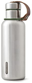 Black + Blum Insulated Wide Spout Water Bottle | Leak Proof | 500ml | Olive | 24H Cold & 12H Hot, Vacuum Insulated, Stainless Steel, Carry Loop, BPA Free, Travel, Work, Gym & Daily Use
