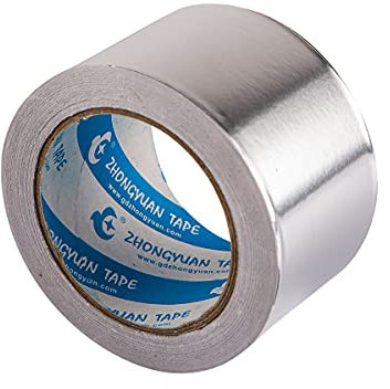 URFEDA Aluminium Klebeband Aluband Selbstklebend Wasserdichtes Klebeband Hitzebeständiges Alu Klebeband Starkes Mehrzweckband zum Versiegeln Reparieren und Isolieren für Kanäle Trockner Küche Undicht