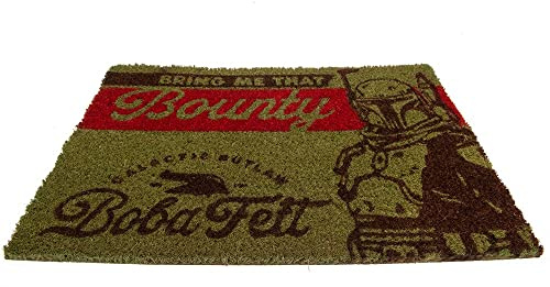 Star Wars Fußmatte (Bring Me that Bounty-Design), Kokosfaser, Außen- und Innenfußmatte, 40 cm x 60 cm, Geschenke für Männer und Frauen, offizielles Lizenzprodukt