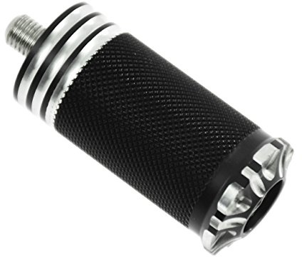 HCmotorku Repose-pieds pour pédale de levier de vitesse pour moto Harley Sportster Touring Dyna Softail Noir