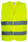 PROOF COMFORT & SAFETY Chaleco Reflectante de Alta Visibilidad para Coche y Bicicleta – Chaleco de Seguridad Reflectante Amarillo Fosforescente 1 Unidad Talla 3XL