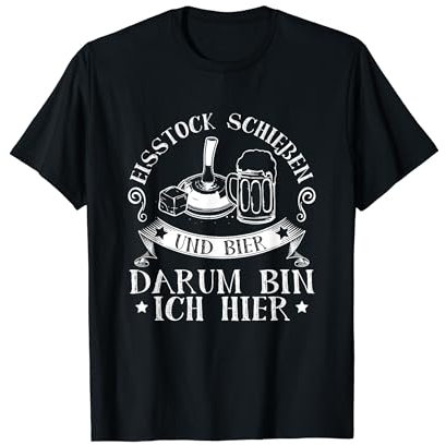 Stockschießen Bier Eisstock Eisstockschießen Stockschütze T-Shirt