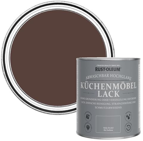 Rust-Oleum Rote abwaschbare Küchenschrankfarbe in blau mit Hochglanz Finish - Valentina 750ml