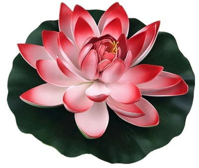 10 Stück Simulierter Seerosen-lotus, Künstliche Blumen, Wasseroberflächendekoration, Bühnen-requisiten, Handtanzende Blumen, Geeignet Für Hochzeit, Party, Gartendekoration, H(Size:10 pieces,Color:rot)