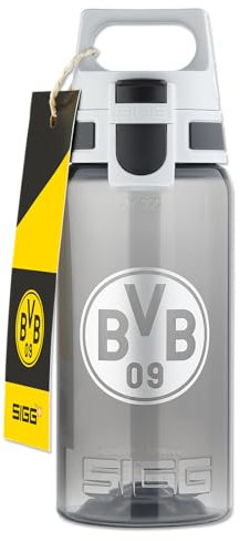 Borussia Dortmund BVB SIGG Kinderflasche 0,5l - Sportlicher Fanartikel, Grau