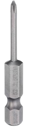 sourcing map #00 Embout de tournevis Phillips PH00 6,35 mm Tige hexagonale 50 mm de long magnétique en acier S2 de qualité industrielle Forets de perceuse électrique à tête cruciforme Tige de 2,5 mm