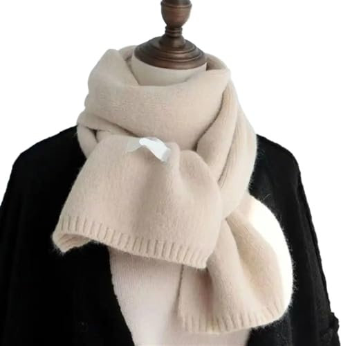 UALXPAO Kaschmirschal Damen Winterschals und -tücher Decke Damen Dickes Halstuch Kaschmir Schal(Beige)