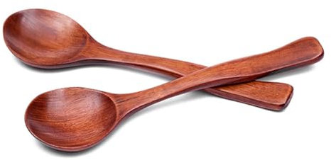 MAGICLULU 6pièces Cuillère Bois Naturelle pour Miel Ustensile De Cuisine Simple Et Pratique Manche Long pour Usage Confortable