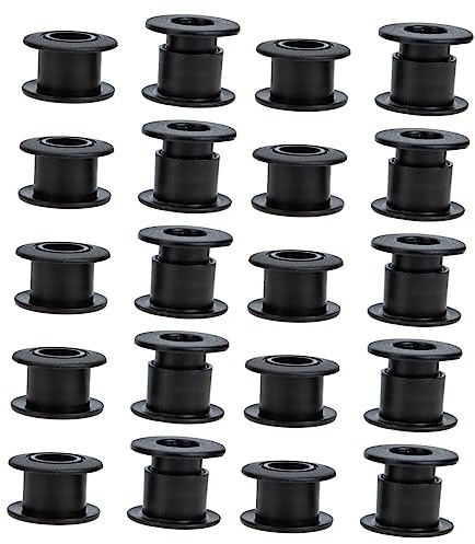Happyyami Tischfußballzubehör Kunststoff Pleuellager 10 Paar Schwarz | 12 Mm Bohrung, Leichtes Satz, Einfache Montage, Passend für Kicker und Tischsoccer Tische