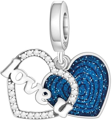 PANPOKI Family Herz Charakter Charm Perlen 925 Sterling Silber – Nurse, Mutter Tochter, Schwestern, Kleiner Junge, Kleines Mädchen Anhänger für Charm Armbänder