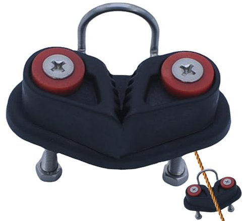 Lunaobrik Cam Cleats für Boote – Nylon Mehrzweck-Seil Cam Cleats | Schwarze Kajak-Hardware, Reformer Cam Cleat für Kajaks, Kanus, Fitnessgeräte