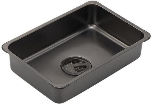 Generisch Camp Waschbecken, Outdoor Waschbecken - Kleines Küchenspülen Edelstahl | Schüssel Badewanne, Mehrzweckwaschbecken mit Abflussstopp für Innen-, Außenpicknick, Angeln, Wäsche