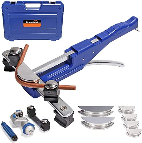 Manual Tube Bender Set – 6-22mm (1/4 to 7/8) for Copper & Aluminium Pipes with Cutter & Reamer (6~22mm Forward Bending)