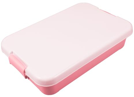 Toddmomy Caja de Arena de Plástico Portátil con Tapa Arenero Pequeño para Juguetes Infantiles Caja de Almacenamiento Resistente para Actividades al Aire Organizador Divertido para Arena