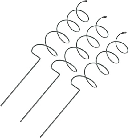 Abaodam Lot De 3 Tuteurs Spirales pour Plantes Grimpantes Et Fleurs, Support De Jardin en Acier Inoxydable Résistant, Piquets à Pastèque Et Framboisiers, Adapté pour Balcon Et Potager Surélevé