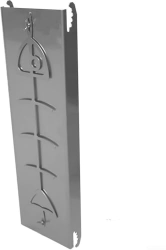 Soporte de salmón de llama hecho de acero inoxidable con rotación de 180 grados y múltiples ángulos de inclinación, adecuado para asar en cuencos de fuego y barbacoas de hervidor (B)