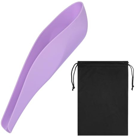 GFUEIGJ Wiederverwendbar Urinella für Frauen Tragbares Urinierhilfe für Frauen mit 1 Aufbewahrungsbeutel Pee Funnel for Women zur Camping Wandern Radfahren Bootfahren (Lila)