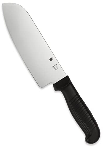 Spyderco Santoku Japanese Kitchen Knife, PlainEdge