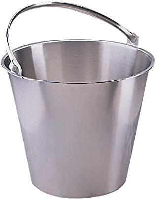 Jantex J807 Stainless Steel Bucket 12Ltr Cleaning